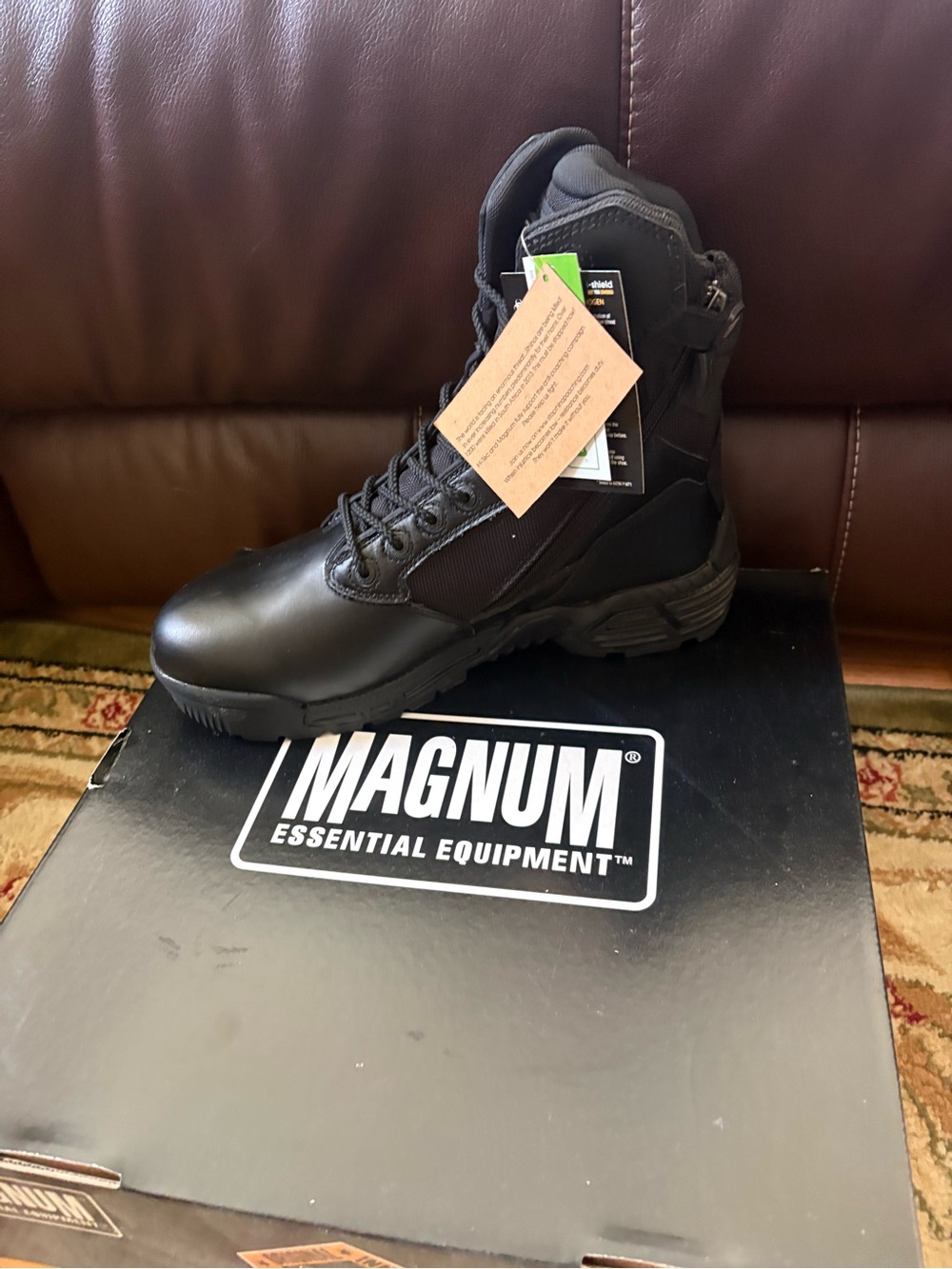 Magnum Men's Black Tactical Side-Zip Boot